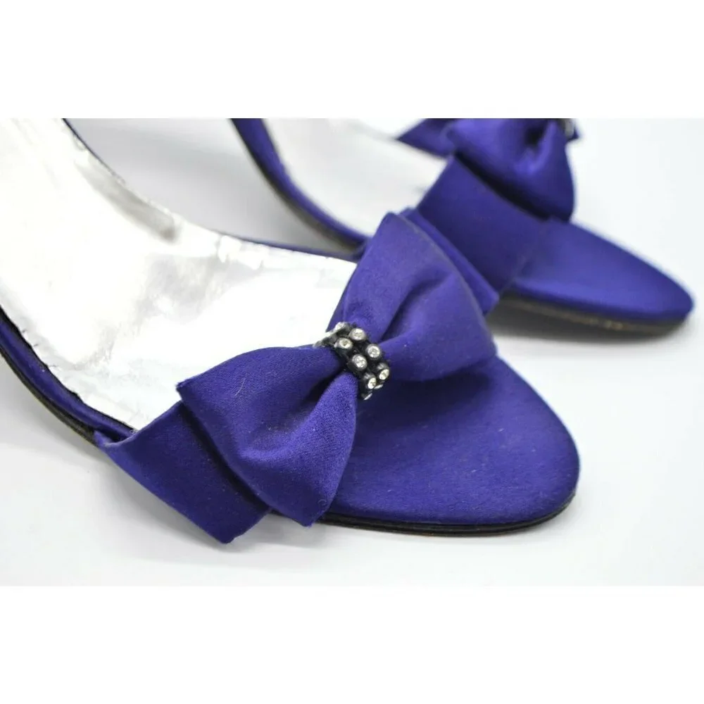 Eric Rutberg for Walter Chase Navy Blue Satin Rhin